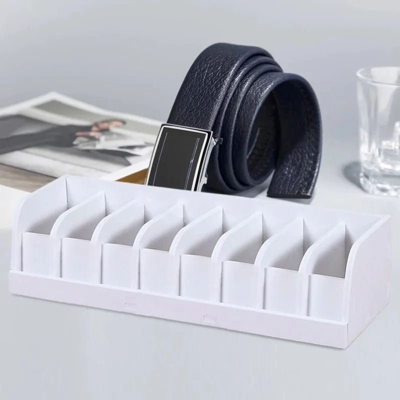 Men Accessories Drawer - Belt Organizer Box 6/8/10 Grids Belt