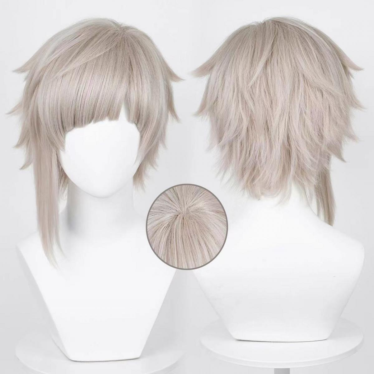 Men Accessories In Silver - Comic mens Nakajima Atsushi cosplay wig