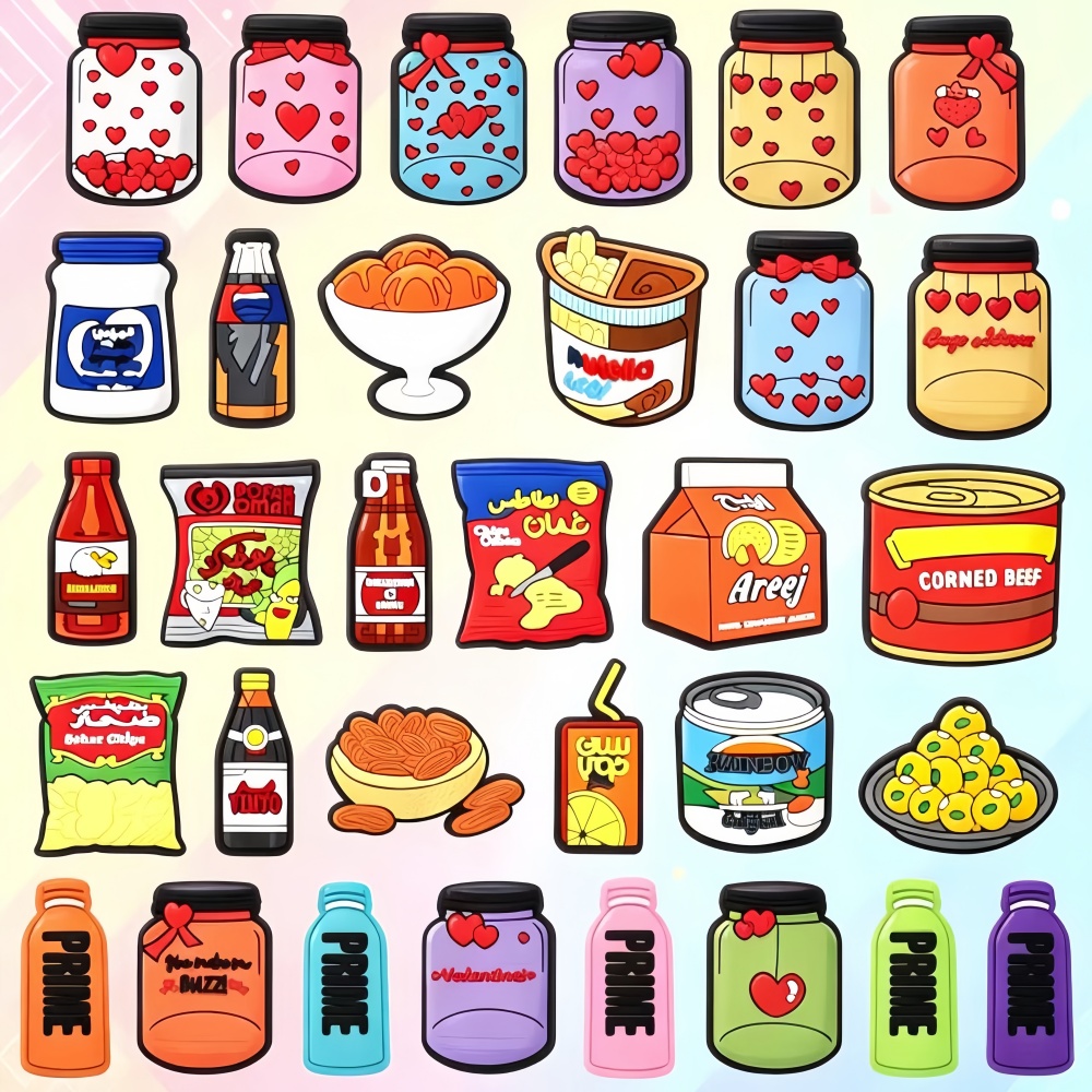 Men'S Accessories Crocs - 32PCS Food Shoe Charms for Crocs