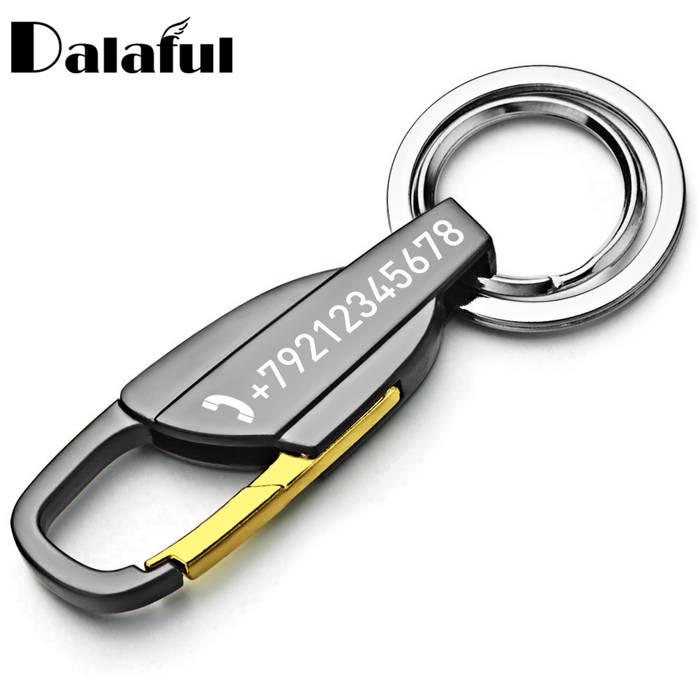 Men Accessories In Silver - Personalized Lettering Keychain Men Key Chain