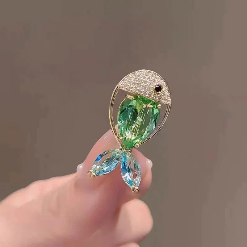 Men'S Accessories Trends 2025 - Exquisite Small Fish Brooch for Men