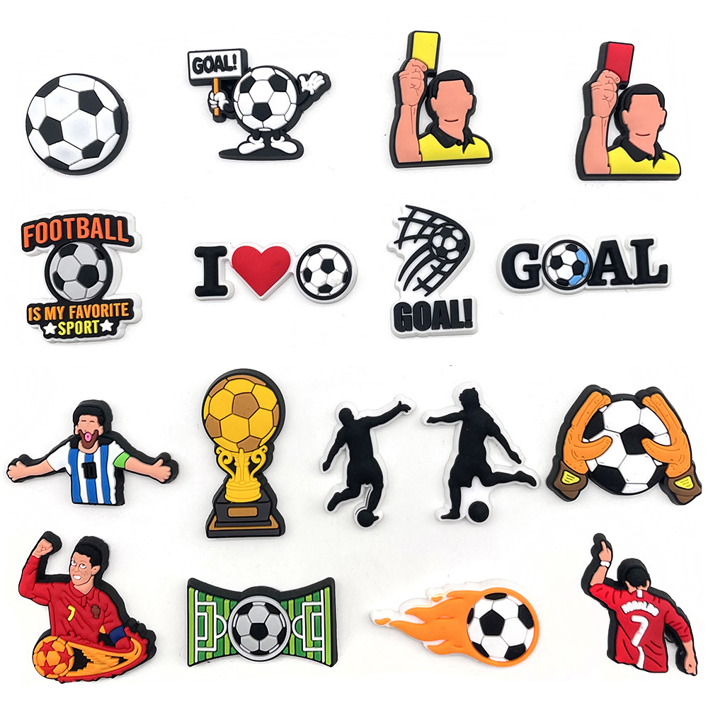 Men'S Accessories Crocs - Hot 1pcs Soccer Football Shoe Charms