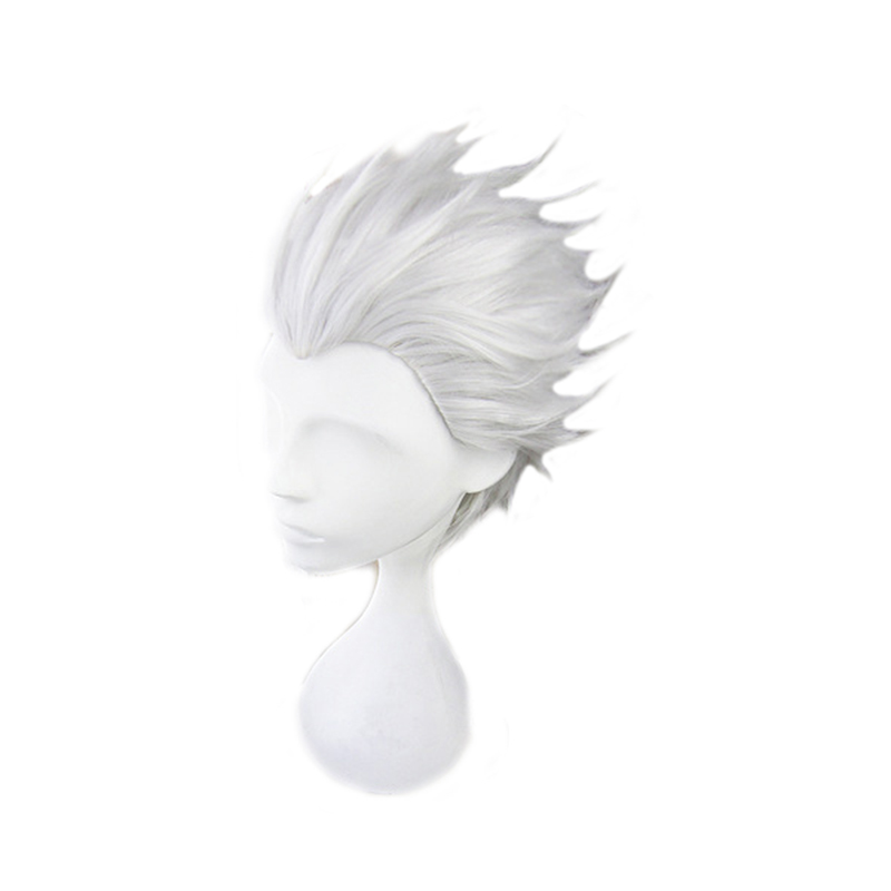 Men Accessories In Silver - Vergil Cosplay Wig Short Silver Grey