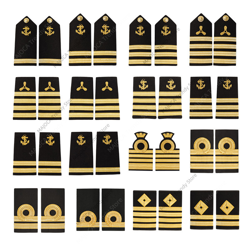 Men'S Accessories Office - Sailor Skipper Captain Epaulets Epaulette Shoulder