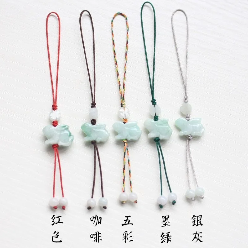 Young Men'S Accessories - Customization Natural Emerald Chinese Rabbit DIY