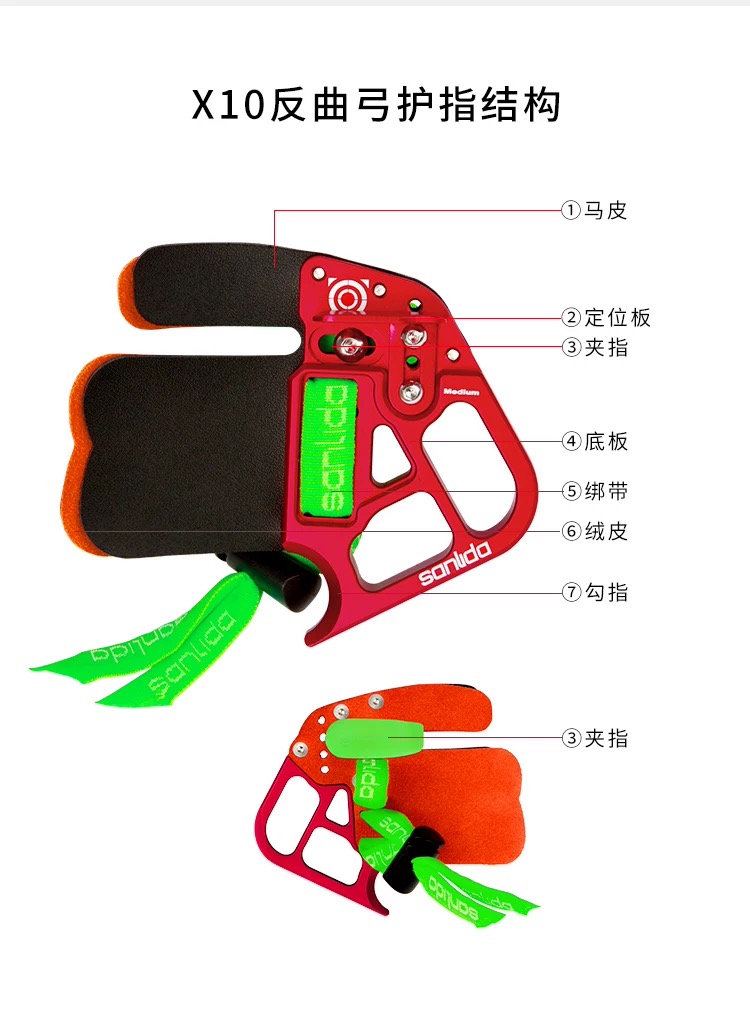 SANLIDA X10 Archery Finger Tab - Men'S Accessories Target recension och pris