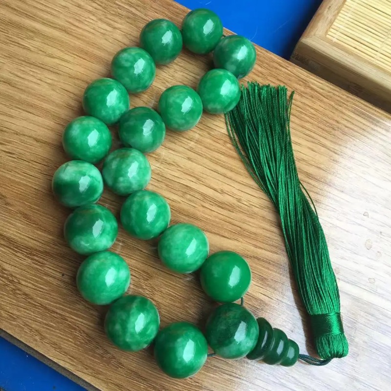 Natural  Green Jade Bracelets  - Bracelet Beaded Men recension och pris