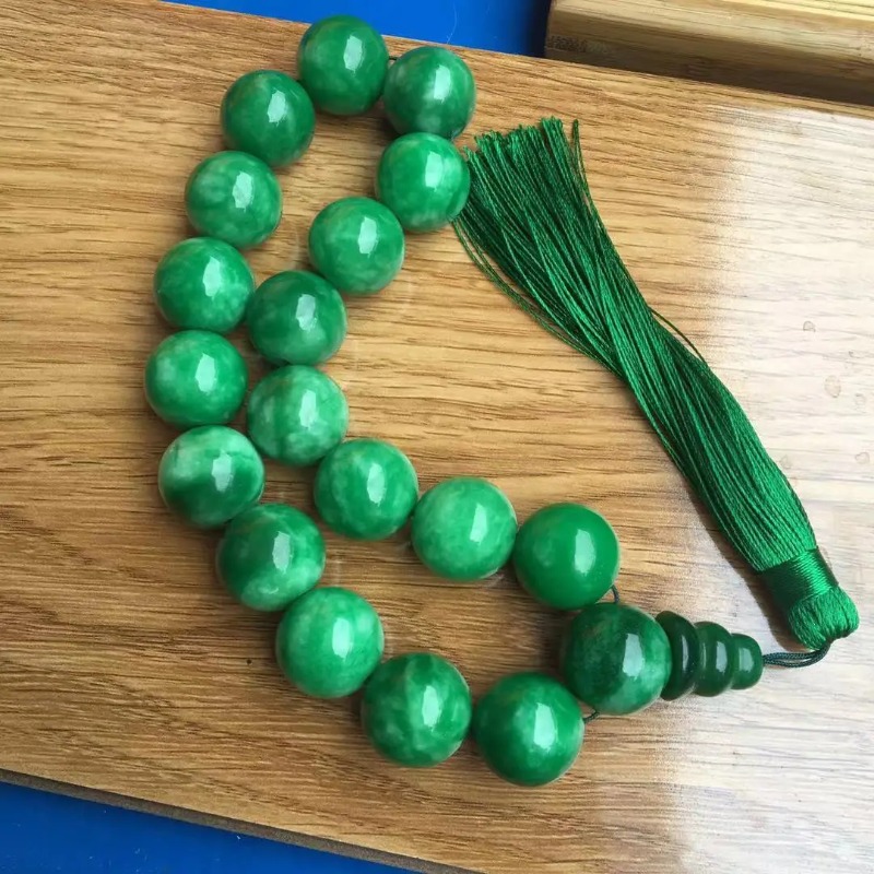 Natural  Green Jade Bracelets  - Bracelet Beaded Men recension och pris