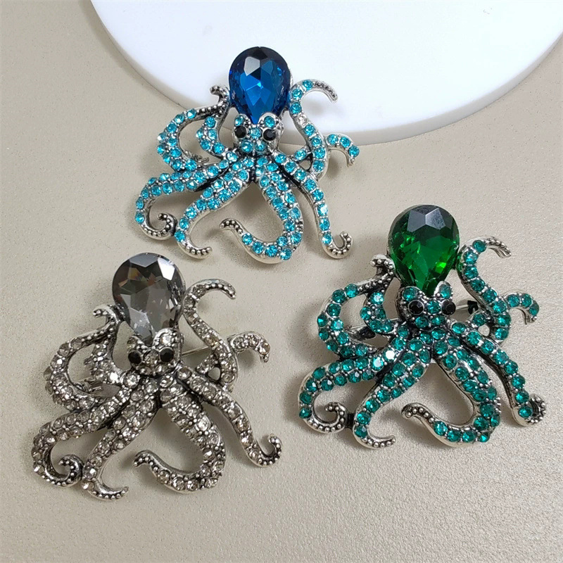 1Pc Retro Octopus Brooch for M - Men'S Accessories Trends 2025 recension och pris