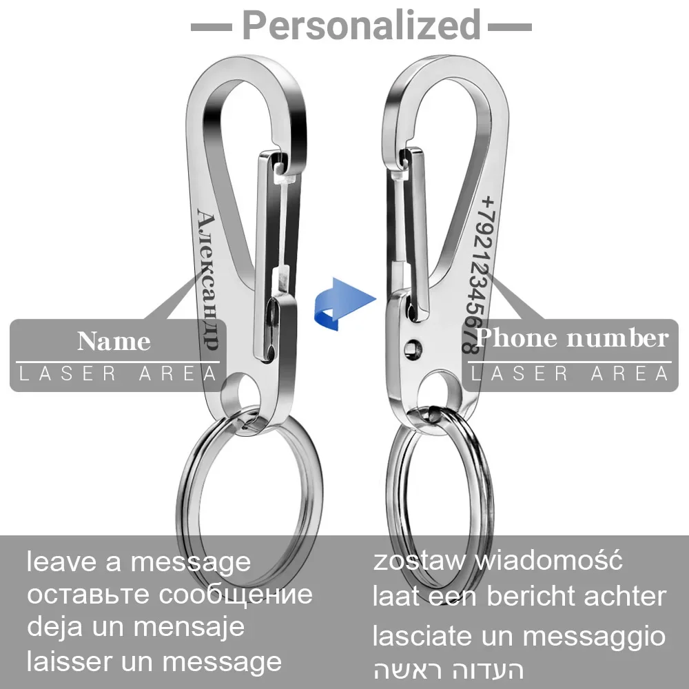 304 Stainless Steel Keyring Pe - Men Accessories In Silver recension och pris