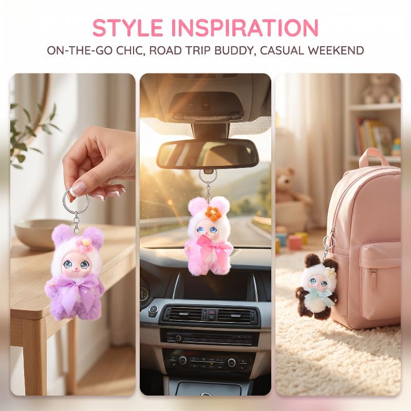 Cute Animal Plush Keychain 15c - Men Keychain Accessories recension och pris