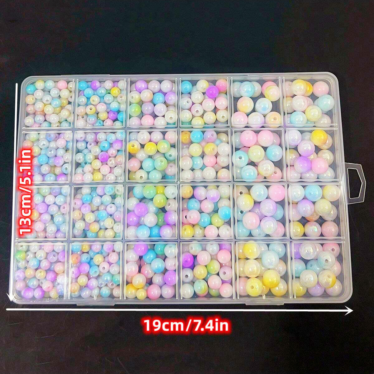 800pcs/24 grid set box 6mm/8mm - Bracelet Beaded Men recension och pris