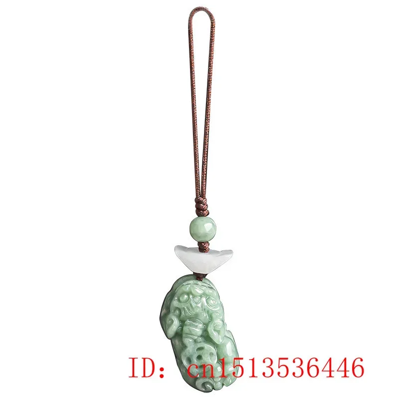 Burmese Emerald Pixiu Yuanbao  - Men Accessories Chain recension och pris