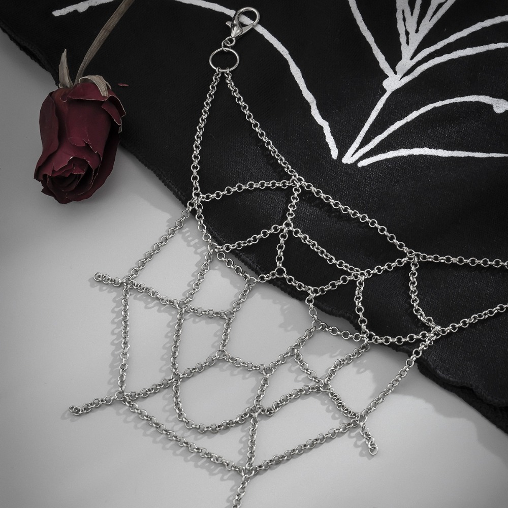 Gothic Punk Sliver Color Spide - Men'S Accessories Clothing recension och pris