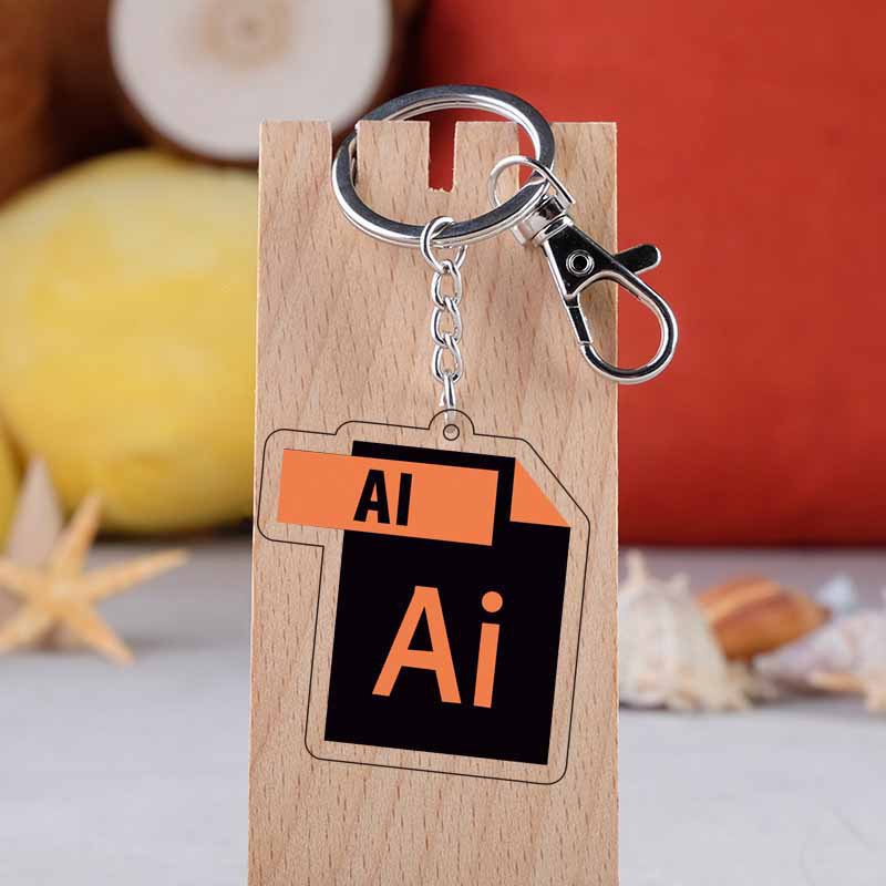 Cute Acrylic Software Icon Key - Men'S Accessories Office recension och pris