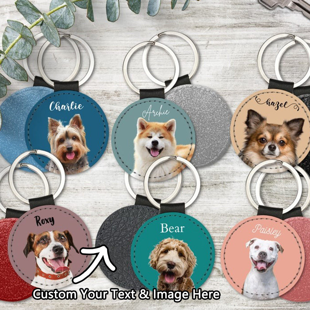 Custom Pet Photo Keychain Pers - Men Keychain Accessories recension och pris