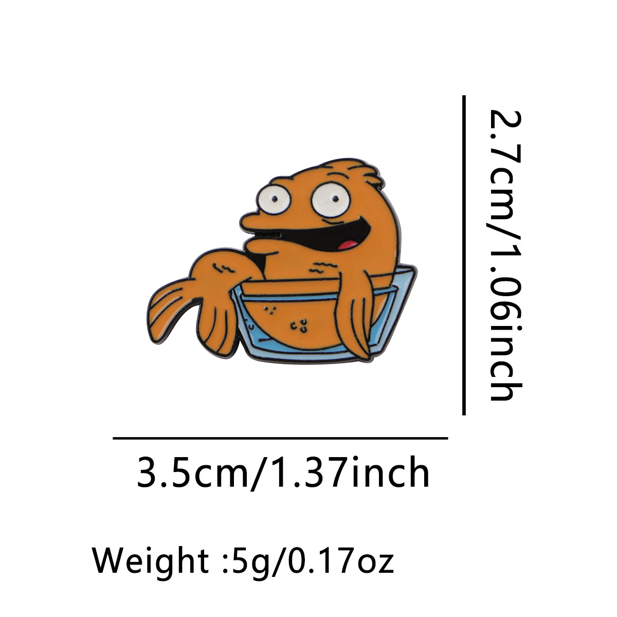 Funny Enamel Pin Cute Animal B - Men'S Accessories Clothing recension och pris