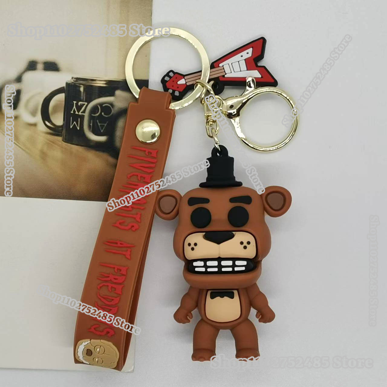 5pcs Cartoon Anime FNAF Figure - Young Men'S Accessories recension och pris