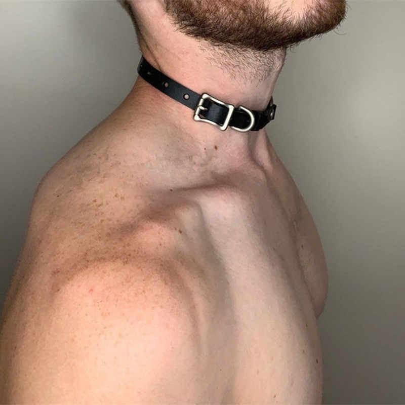 Stylish Synthetic Leather Chok - Men Accessories Neck Chain recension och pris