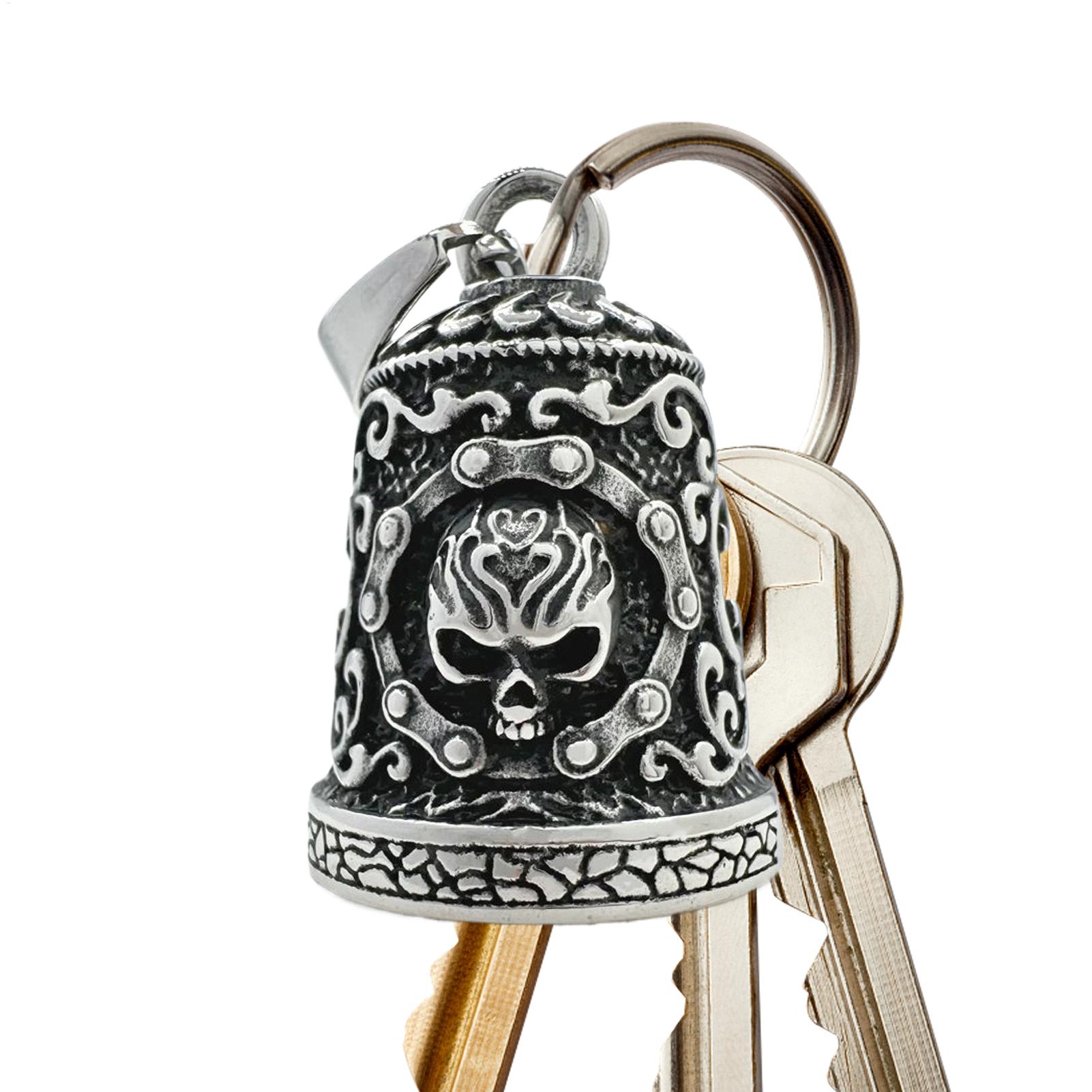 Skull Bell Charm Motorcycle Be - Men Accessories Chain recension och pris