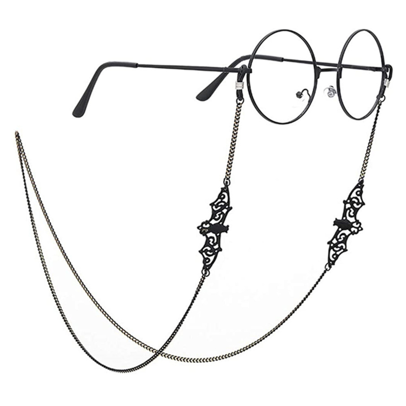 1-10PCS Gothic Bat Eyeglass Ch - Men Accessories Neck Chain recension och pris