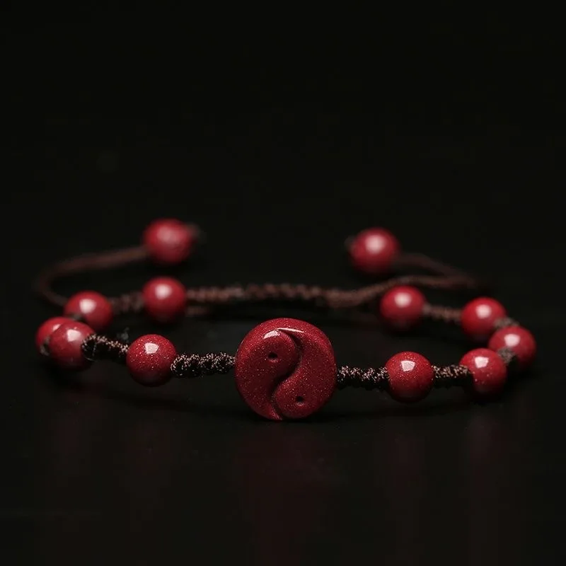 Customized Natural Red Cinnaba - Bracelet Beaded Men recension och pris
