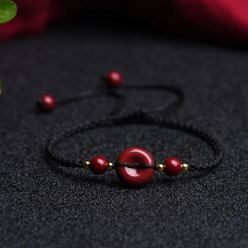 Customized Natural Red Cinnaba - Bracelet Beaded Men recension och pris