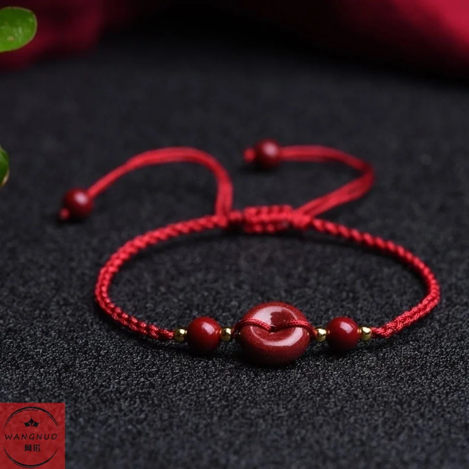 Customized Natural Red Cinnaba - Bracelet Beaded Men recension och pris