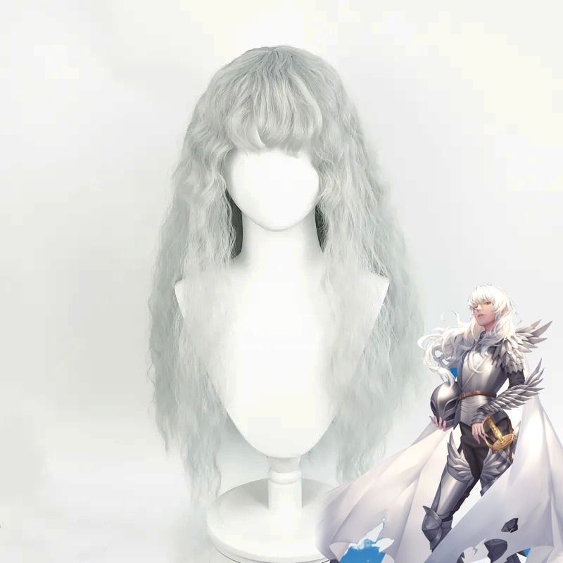 Anime Game Berserk Cosplay Wig - Men Accessories In Silver recension och pris