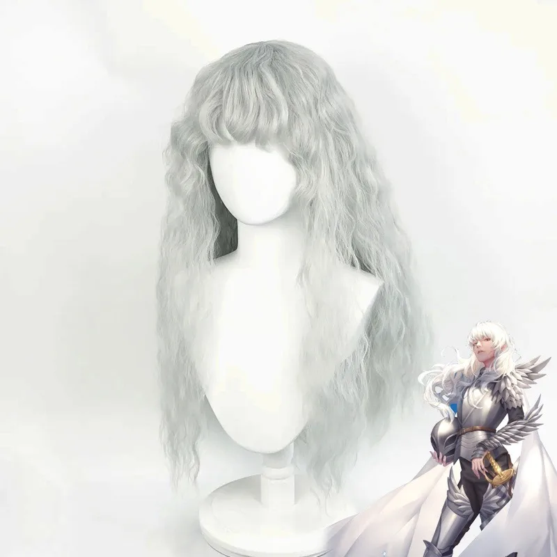 Anime Game Berserk Cosplay Wig - Men Accessories In Silver recension och pris