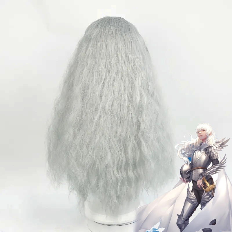 Anime Game Berserk Cosplay Wig - Men Accessories In Silver recension och pris