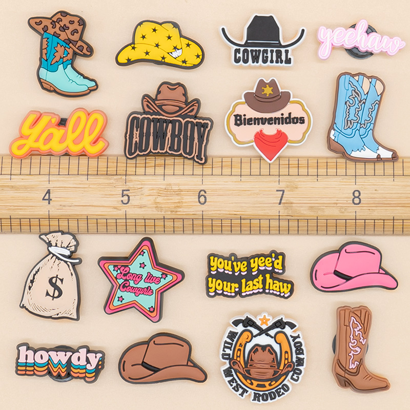 6-24pcs Cowboy Western Croc Ch - Men'S Accessories Crocs recension och pris