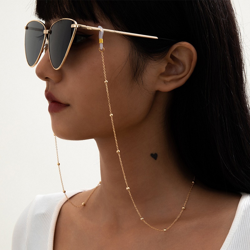 Mask Sunglasses Chains for Wom - Men Accessories In Silver recension och pris