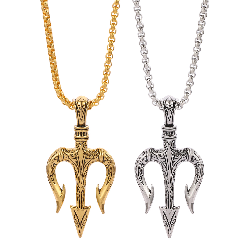 Punk Vintage Neptune Trident P - Men Accessories Neck Chain recension och pris