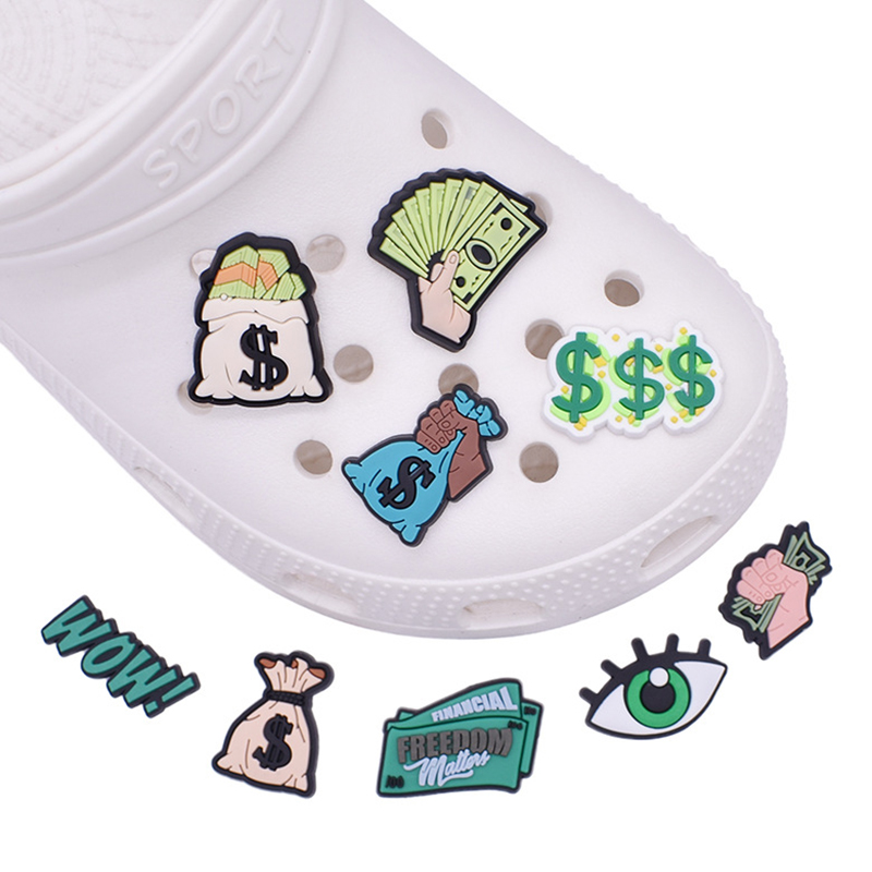 Hot 1pcs Money Shoe Charms for - Men'S Accessories Crocs recension och pris