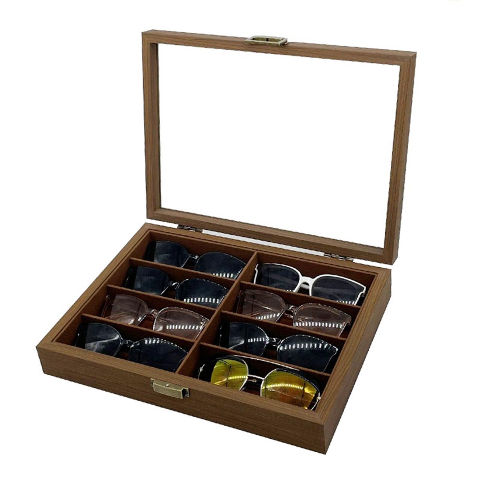 Wooden Sunglasses Organizer Bo - Men Accessories Drawer recension och pris