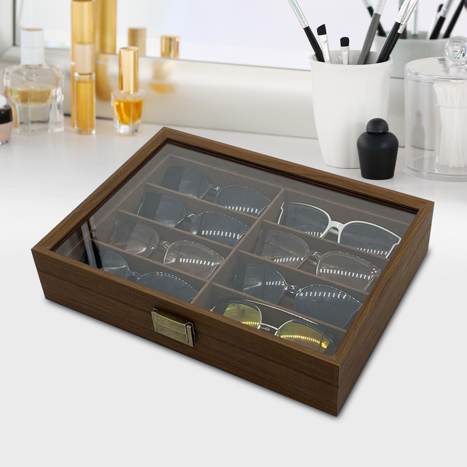 Wooden Sunglasses Organizer Bo - Men Accessories Drawer recension och pris
