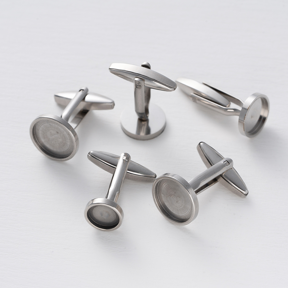 5Pcs Stainless Steel Cufflinks - Young Men'S Accessories recension och pris