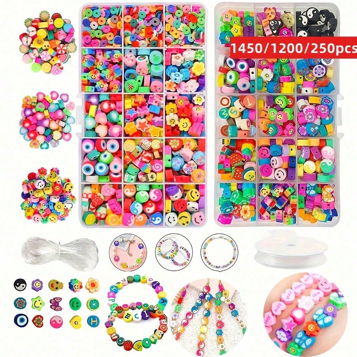 1450/1200/250pcs Polymer Clay  - Bracelet Beaded Men recension och pris