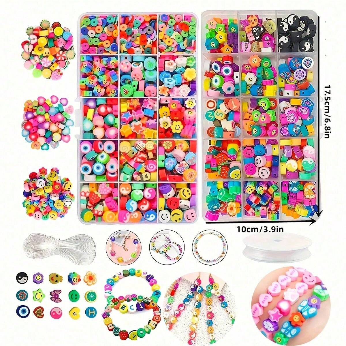 1450/1200/250pcs Polymer Clay  - Bracelet Beaded Men recension och pris