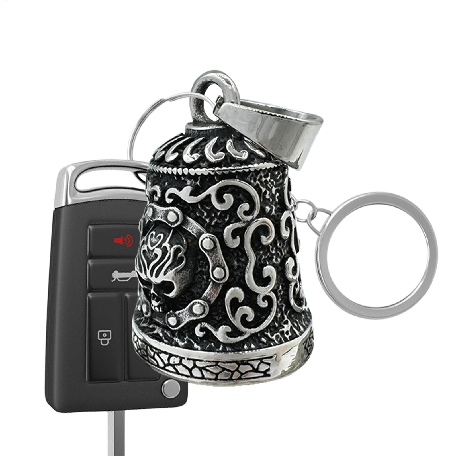 Skull Bell Charm Motorcycle Be - Men Accessories Chain recension och pris