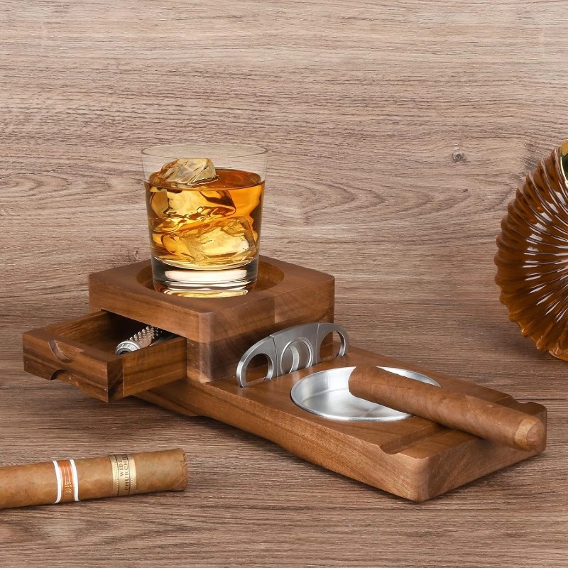 Multifunctional Solid Wood Cig - Men Accessories Drawer recension och pris