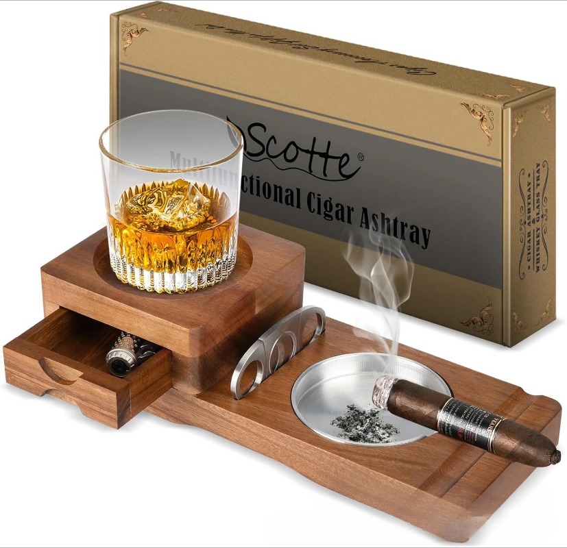 Multifunctional Solid Wood Cig - Men Accessories Drawer recension och pris