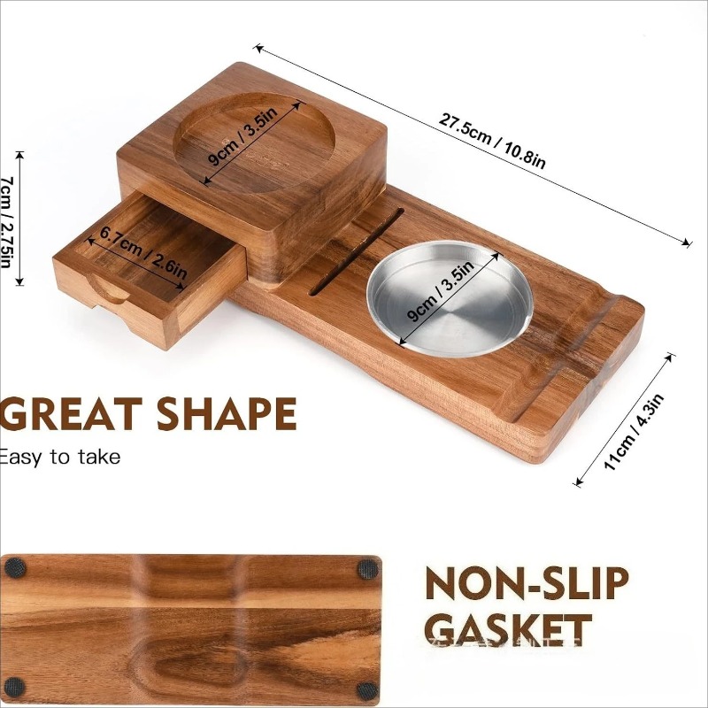 Multifunctional Solid Wood Cig - Men Accessories Drawer recension och pris