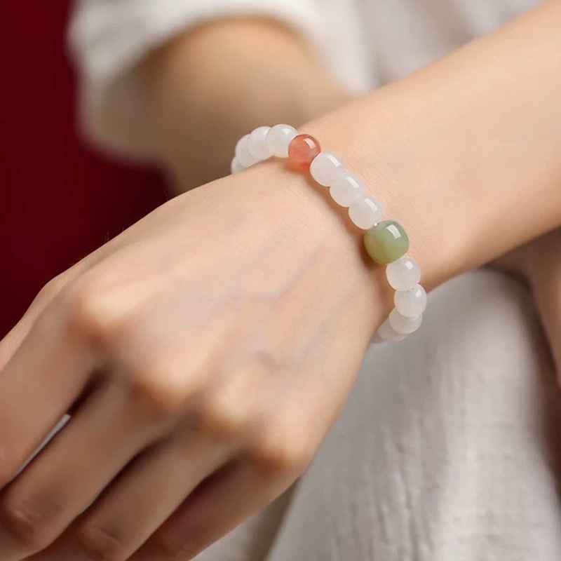2026 Natural Hetian Jade Brace - Bracelet Beaded Men recension och pris