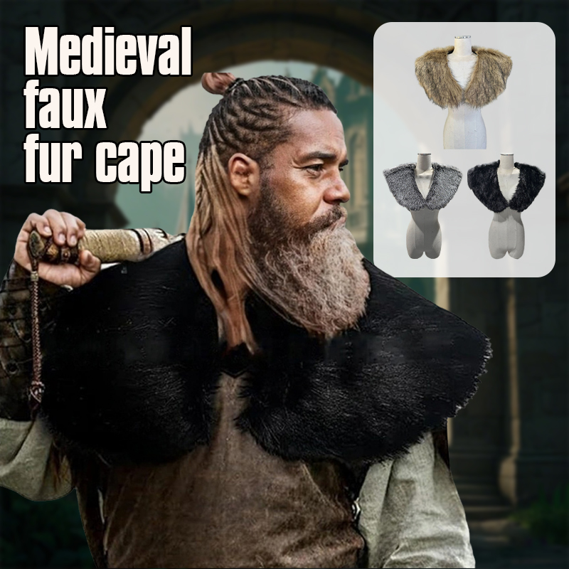 Medieval Faux Fur Collar Fur S - Men'S Viking Accessories recension och pris