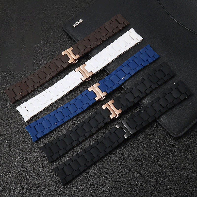Rubber clad steel Watchband Fo - Men'S Accessories Armani recension och pris