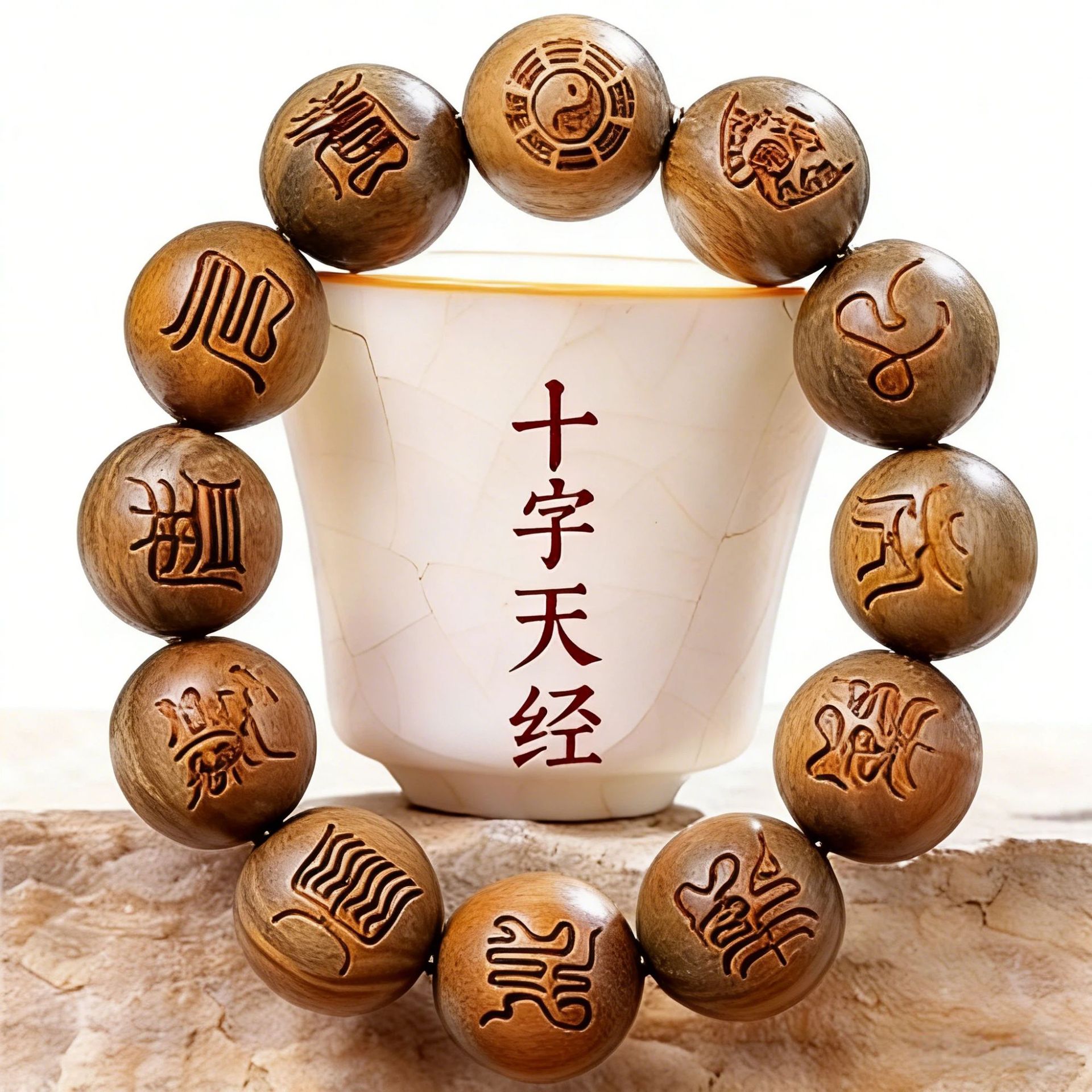 Lucky Luxury Green Sandalwood  - Bracelet Beaded Men recension och pris
