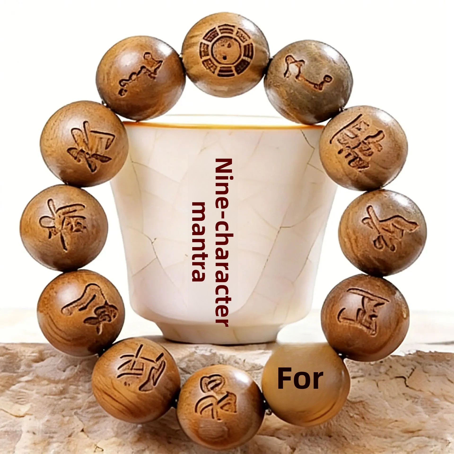Lucky Luxury Green Sandalwood  - Bracelet Beaded Men recension och pris