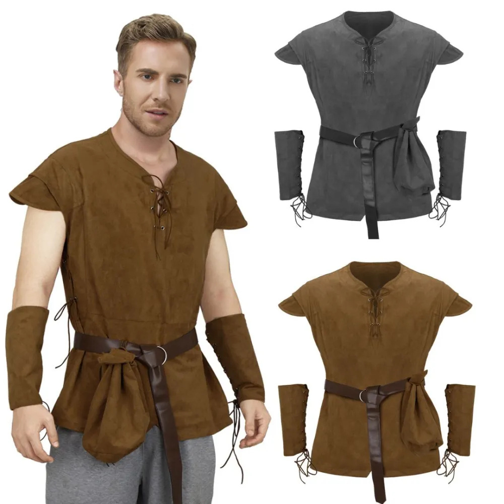Men's Medieval Lace Up Tunic S - Men'S Viking Accessories recension och pris